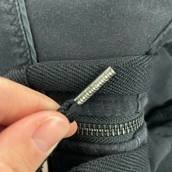 Lululemon Black Scuba Jacket Full Zip Size 10 Medium Hoodie - Picture 6 of 6